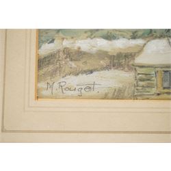 Marie Rouget (Guernsey 20th Century): The Hermitage, watercolour and pencil signed, titled verso 22cm x 30cm
Provenance: exh. Société des Artistes Français - Salon 1966, label and stamp verso
