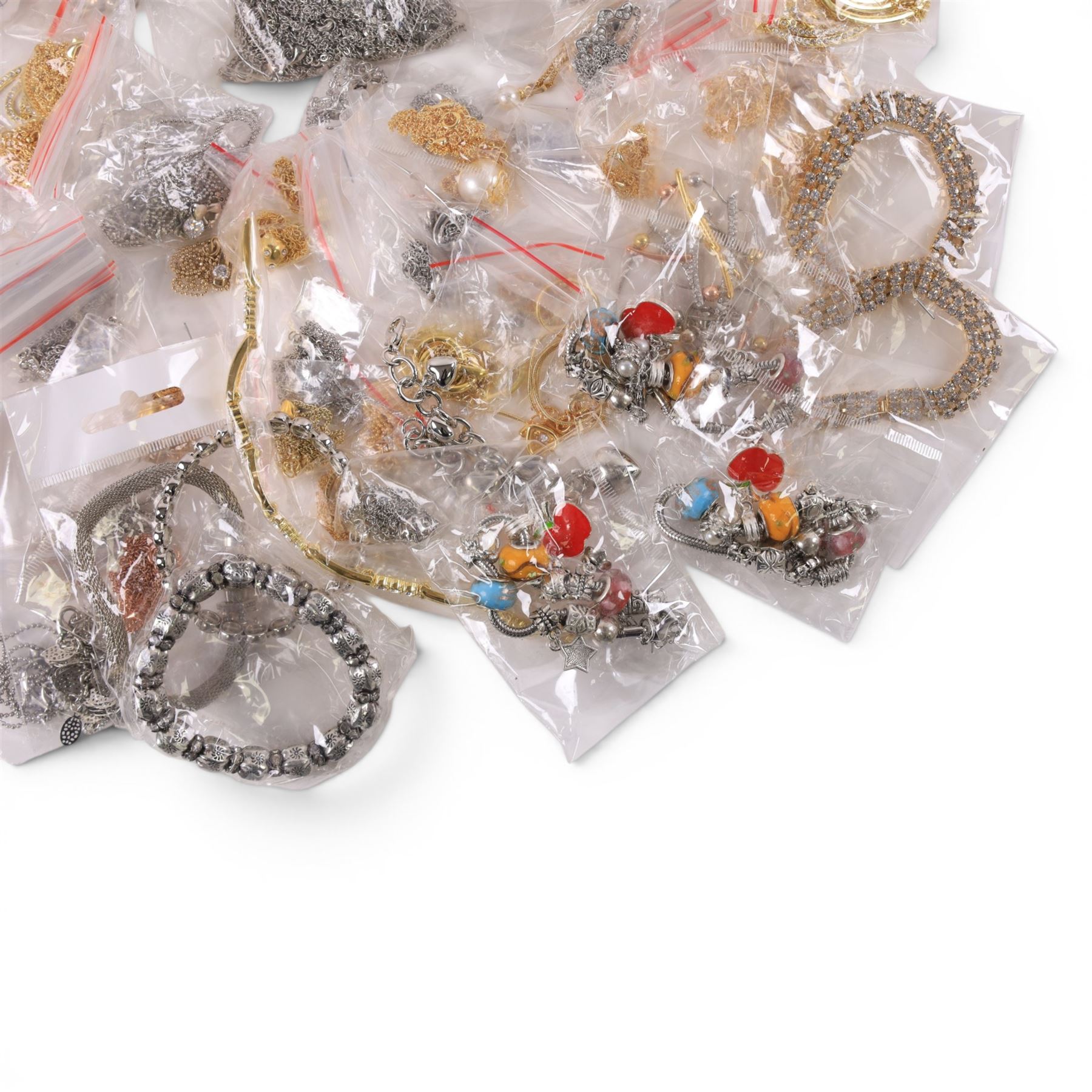 Quantity of costume jewellery, including stud earrings, pendant necklaces, bracelets and bangles etc
