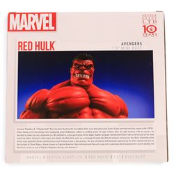Three limited edition Gentle Giant The Hulk mini busts, comprising The Avengers Hulk, The Incredible Hulk and Red Hulk, all boxed