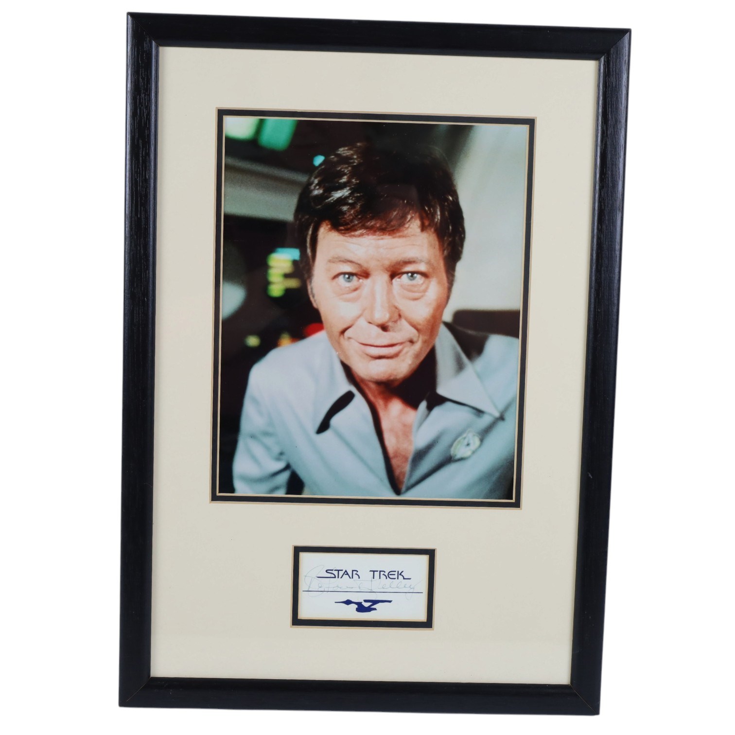 Collection of Sci-Fi TV signed prints, including Deforest Kelley Star Trek, the cast of Red Dwarf, etc