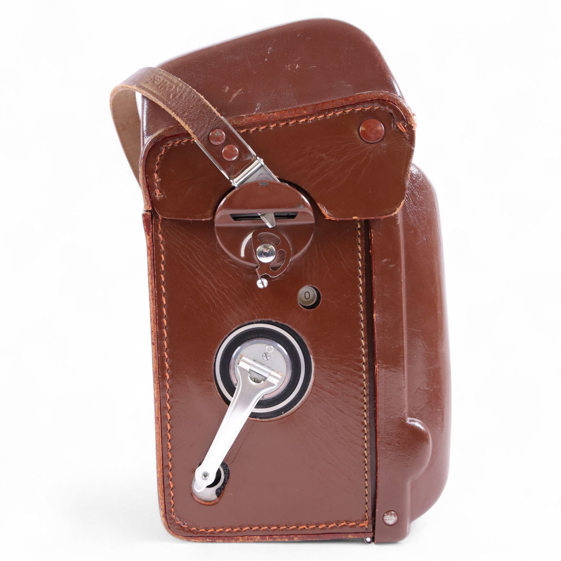 Rolleiflex Franke & Heidecke DBP DBGM 2.8 F TLR camera serial no. 2439093, with a Heidosmat 1:2.8/80 lens serial no. 894062 and a Carl Zeiss Planer 1:2.8 f=80mm lens serial no. 4092068, in leather case with instruction booklet