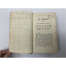 Jules Michelet (French 1798-1874): The Insect, with illustrations by Giacomelli, pub. T. Nelson and Sons, Paternoster Row, Edinburgh and New York, 1875, together with Edward Callow: The Phynodderree and Other Legends of the Isle of Man, with illustrations by W.J. Watson, pub. J. Dean and Son, Fleet Street, E.C, George Dodd: Metals British Manufactures, pub. Charles Knight and Co, Ludgate Street, 1845, WWI Imperial Army Series Musketry, pub. John Murray, Albermarle Street, 1915, Laurence Echard (1670–1730): The Roman History From the Settlement of the Empire by Augustus Caesar, To The Removal of the Imperial Seat by Constantine the Great Containing the Space of 355 years, vol. 2, printed by T.H. for M. Gillyflower, J. Tonson in Fleet Street, H. Bonwick in St. Paul's Church-yard and R. Parker in Cornhill, 1698, bound in leather (5)