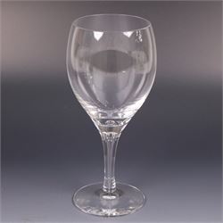 Dartington Crystal Charlotte suite for six, comprising wine, flutes, goblets and water glasses, all with boxes 