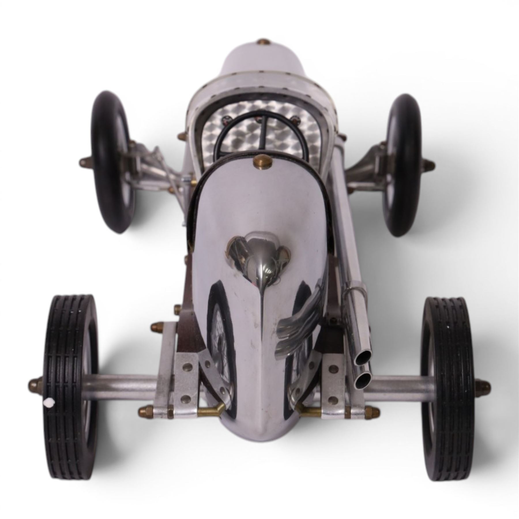 Authentic Models Bantam Midget model car, in chrome, L48cm, H19cm