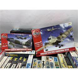 Twenty-eight model aircraft construction kits by Airfix (6) including Jet Engine; Hasagawa (5); LS (2); Italeri (2); Revell (2); ESCI (3); Heller (4); AMT ERTL, Matchbox, Lindberg and Hales; all boxed (28)