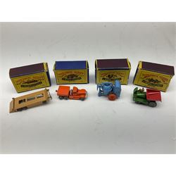 Moko Lesney - seventeen Matchbox 1-75 Series die-cast models comprising 1,2,3a,4b,8,9a,10a,11a,13a,15a,16a,17,18,19b,20a,24a & 27a; all boxed; and two other unboxed models with two empty boxes (21)