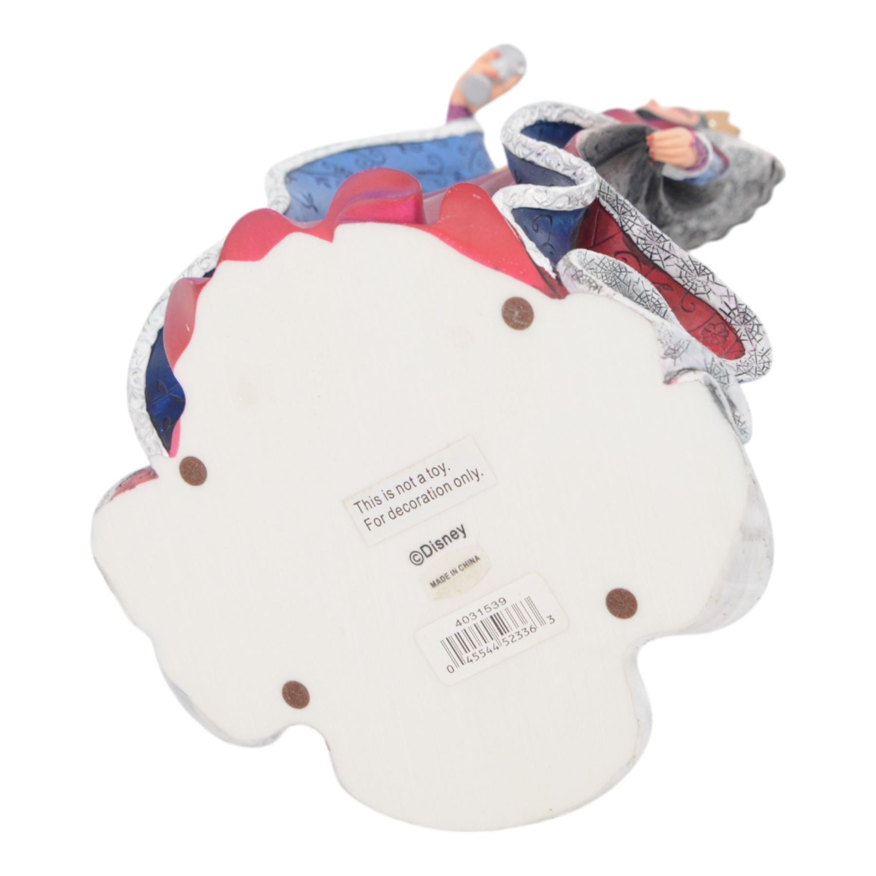 Disney Showcase Haute Couture figures, comprising Evil Queen, Cruella Devil and two Malificent, all boxed