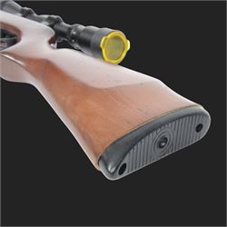 Spanish Gama CF-20 .177 air rifle, with AGS Airgun Sport Cobalt Redi-Mount 1/2 Mil-Dot 3.9x40 air rifle scope