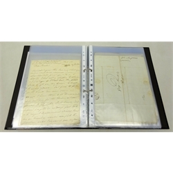  Fifty-three items of postal history concerning the reigns of George III, George IV and pre stamp Queen Victoria  