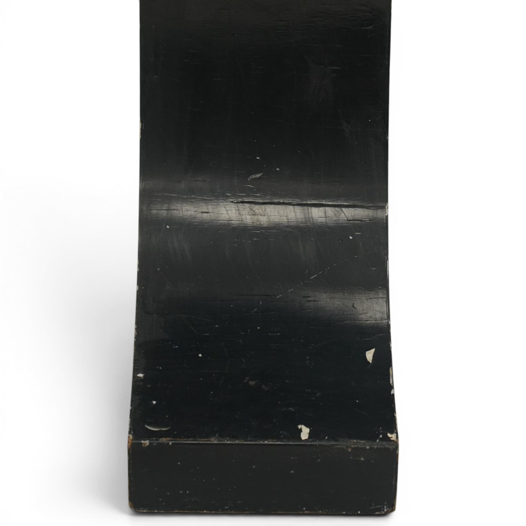 Robert Clatworthy RA (British 1928-2015): Untitled Standing Figure, cast fibreglass resin sculpture in black finish, W30cm D47cm H184cm
Provenance: Gifted directly by the artist to the vendor's partner
