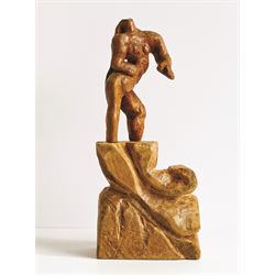 Graham Kingsley Brown (British 1932-2011): 'Wading Female', woodcarving W8cm x D4cm x H18cm
Provenance: consigned by the artist's daughter - never previously been on the market.