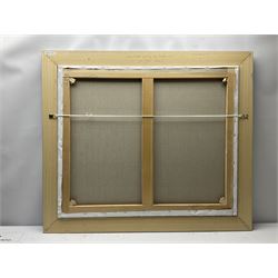 James Miller (British 1962-): J Class Yachts 'Ranger' 'Velsheda' & 'Rainbow' passing the Needles 2012, oil on canvas signed, titled verso 75cm x 90cm