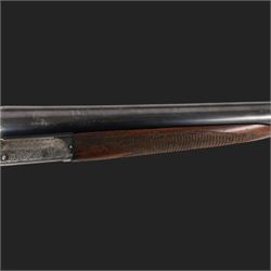 William Evans 12 bore double trigger boxlock ejector, side by side double barrel shotgun with 66cm (26