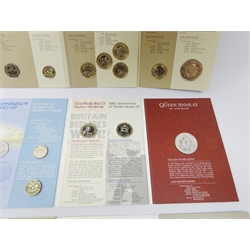  Three United Kingdom annual coin sets 2013, 2014 and 2016, all in card folders with outer sleeves  