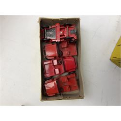Dinky - trade shop stock box containing four Universal Jeeps No.25Y; and two others containing four Land-Rover Trailers No.27M and three (ex.4) Land-Rovers No.27D (3)
