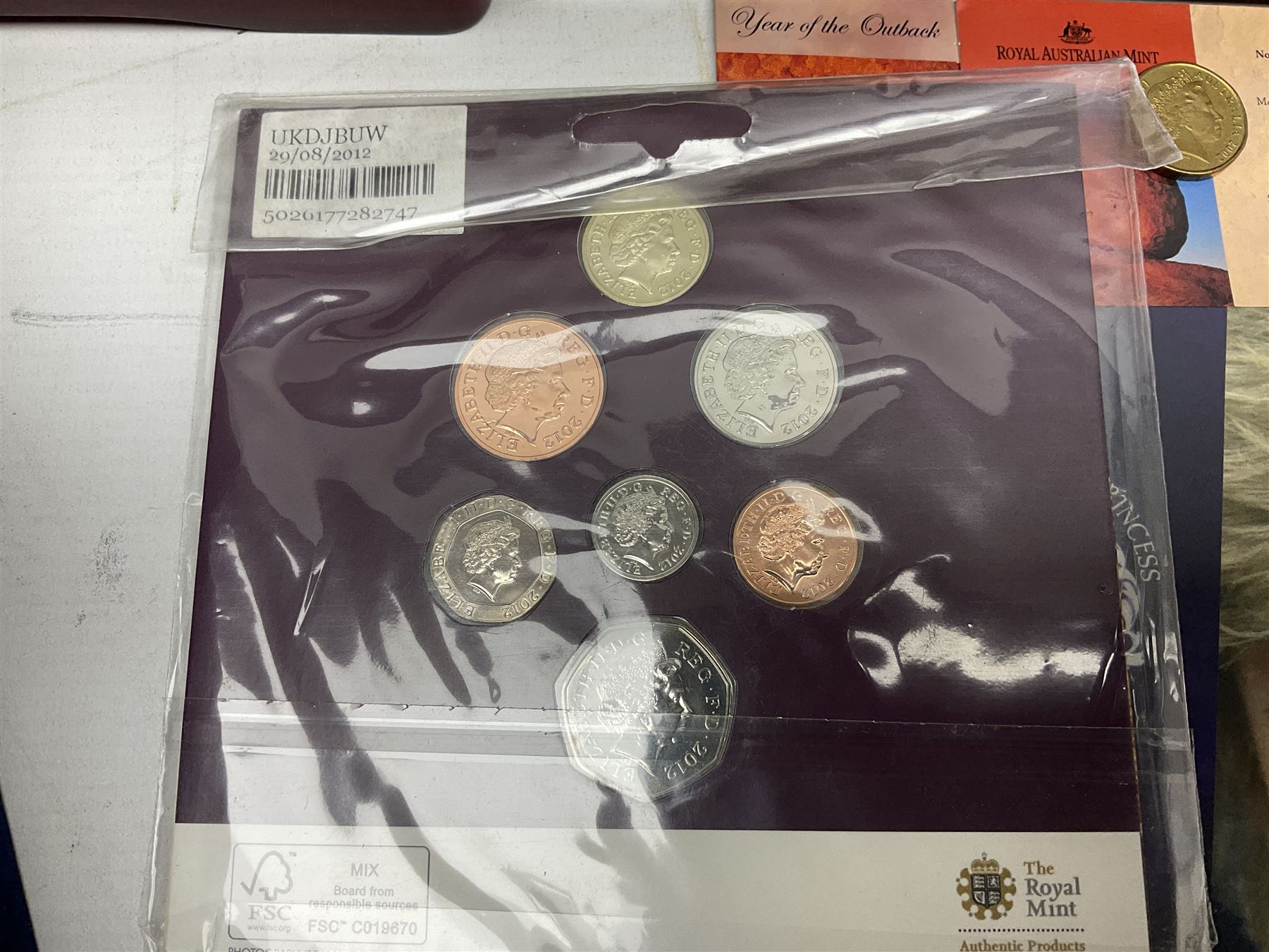 Mostly commemorative coins comprising singles and part sets 