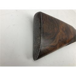 19th century John Jefferson of Scarborough 6-bore (modern 4-bore) double barrel side-by-side percussion gun, with 81cm stub twist damascus barrels (no provision for ramrod), well figured walnut stock with fine chequered grip and fore-end with horn tip and steel butt plate with long tang, well engraved lock and hammers with half-cock safeties on both sides, barrel sling swivel but rear sling swivel removed and replaced with silver escutcheon, London proofmarks, NVN, L128cm