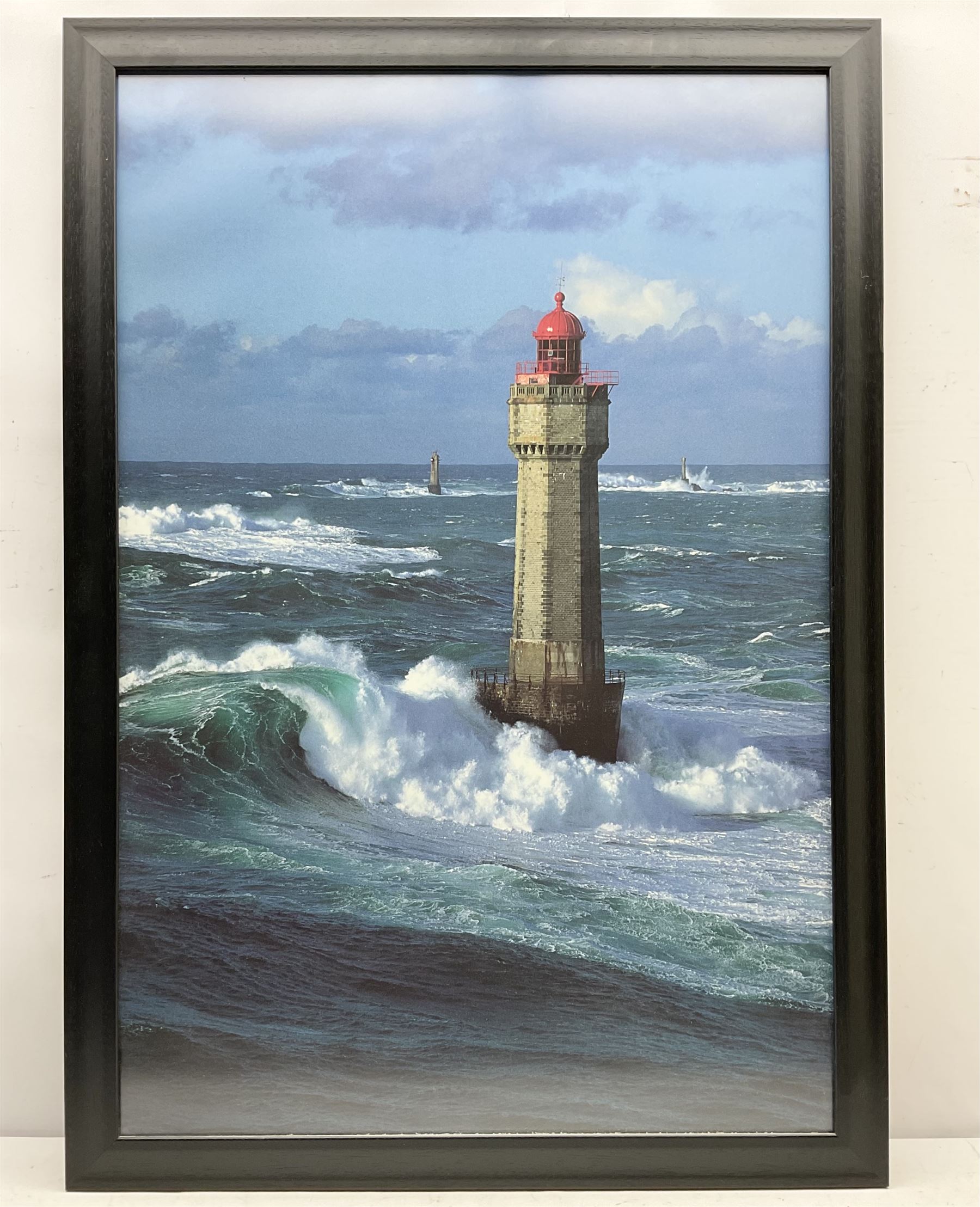 After Jean Guichard (French 1952-): 'Phare de La Jument II', colour print 85cm x 57cm