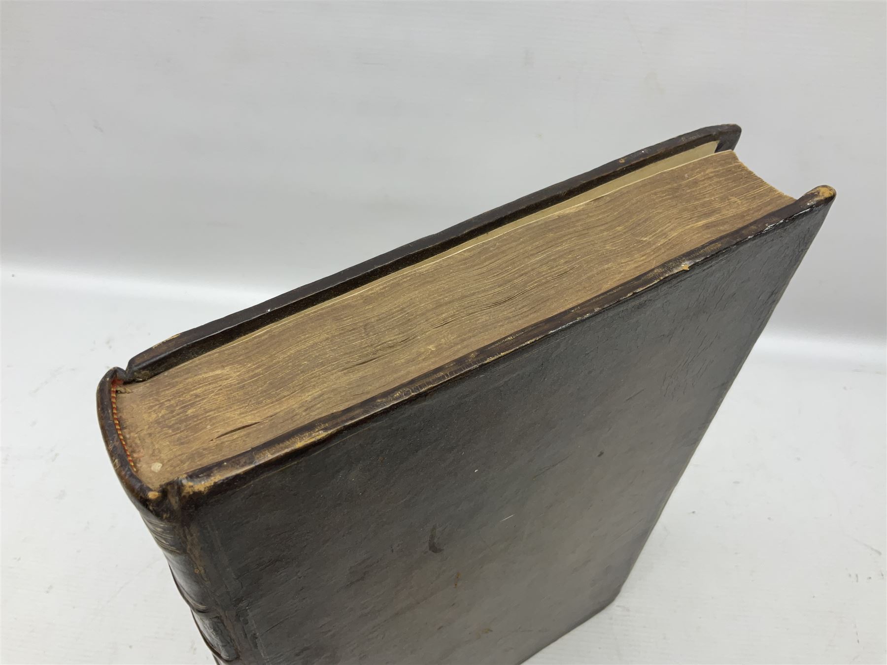 William Borlase; Observations on the Antiquities Historical and Monumental of the County of Cornwall, 1754, printed by W. Jackson, High Street, Oxford, leather bound iwth gilt detailing and lettering to spine