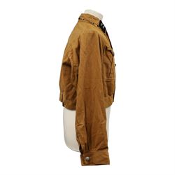 SA Brownshirt, light-brown, five-button front, two patch pockets with scalloped flaps and pleats, turn-back cuffs, fall down collar
