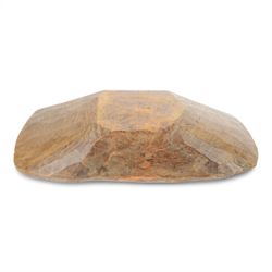 Carved wooden proving bowl of rectangular form, with provenance from a Yorkshire farmhouse, L68cm