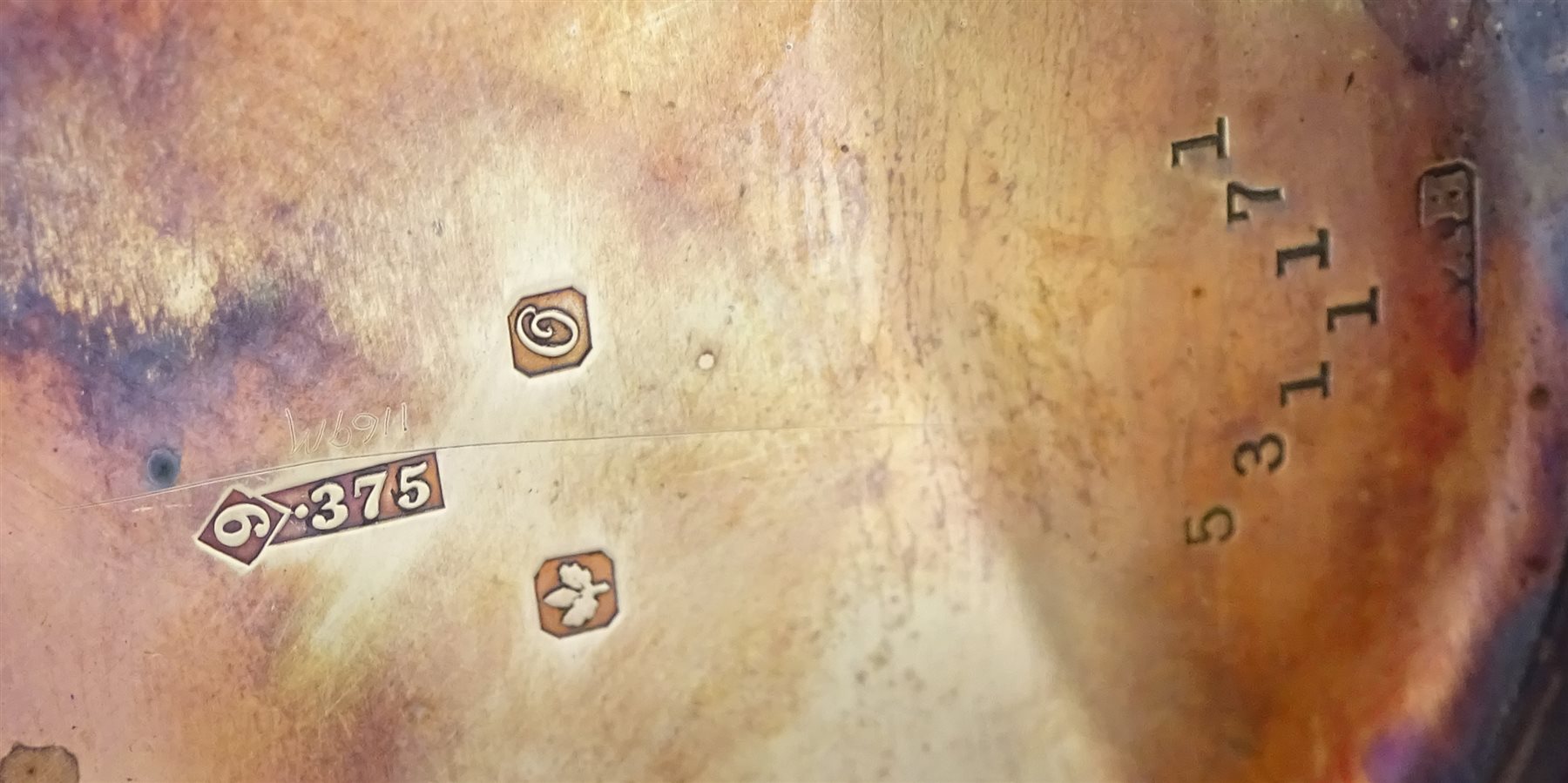  Elgin early 20th century 9ct gold full hunter pocket watch top wound, No. 18741683, case by Keysone USA, Chester import mark 1914   