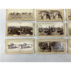 Approx. 20 stereoview cards of Boer War interest by Underwood & Underwood
