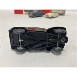 Somerville Models - three 1:43 scale die-cast vehicles comprising Volvo Amazon no.124, SAAB 92 ‘Rally’ 1950 no.119A, and Fordson 5CWT Van ‘Prontaprint’; in original boxes 