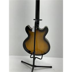 Tanglewood TBS800 'Blue Sound' electric resonator guitar H106cm; in carrying case; with stand and original purchase invoice dated 2009