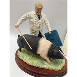 Border Fine Arts 'Prize Show' figure, model No. B1265 by Hans Kendrick, limited edition 101/350, on wood base, with certificate