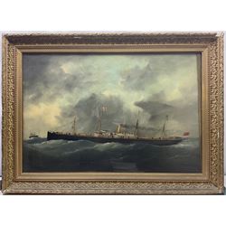 English School (Early 20th Century): Ships Portrait of 'Montezuma', oil on canvas unsigned 60cm x 90cm