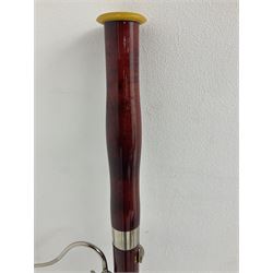 Lafleur bassoon imported by Boosey & Hawkes from Czechoslovakia, serial no.8 2600; in fitted hard carrying case with crooks and accessories