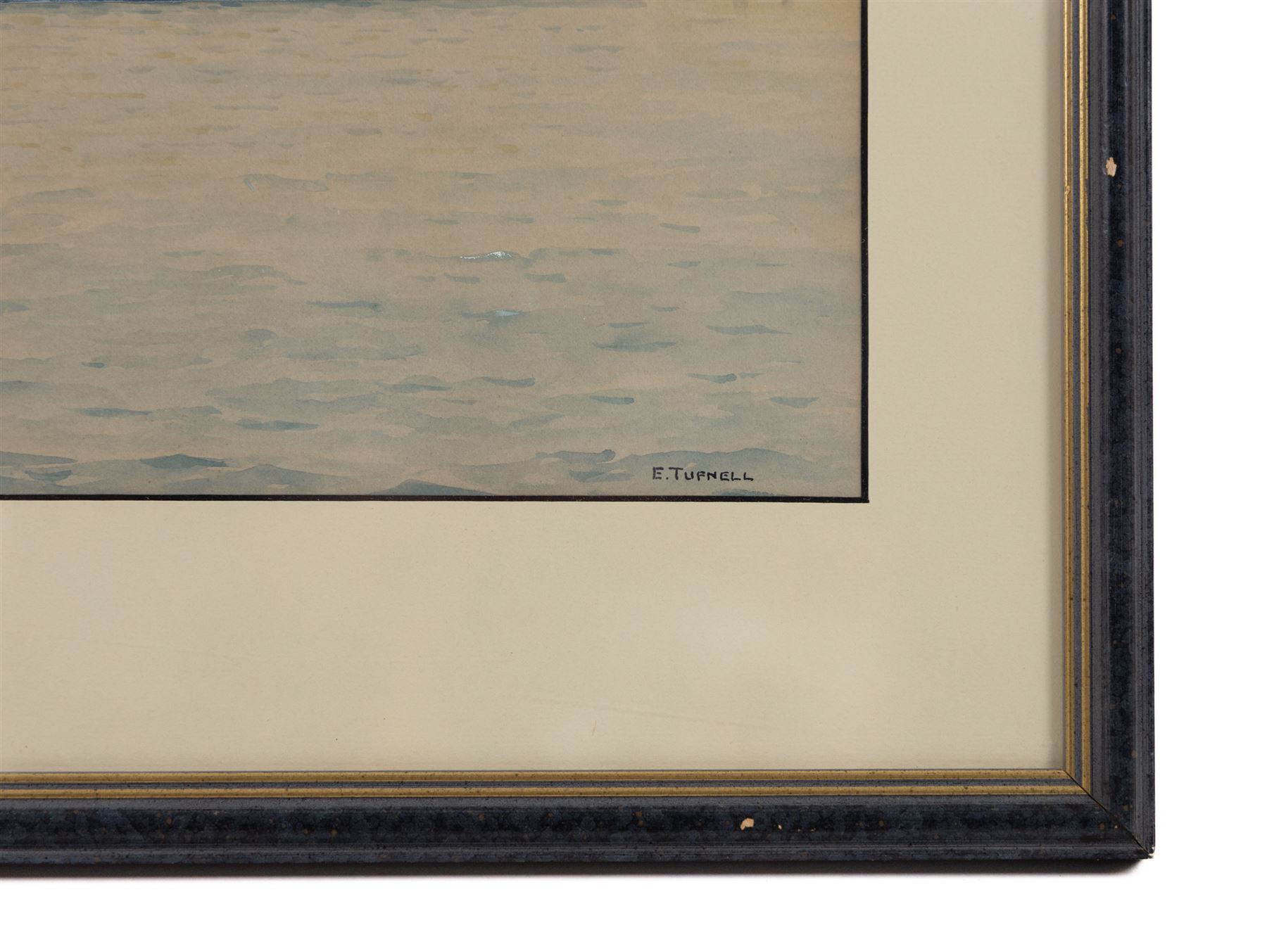 Commander Eric Erskine Campbell Tufnell RN (British 1888-1979): 'HMS Indomitable', watercolour signed and titled, 25cm x 37cm