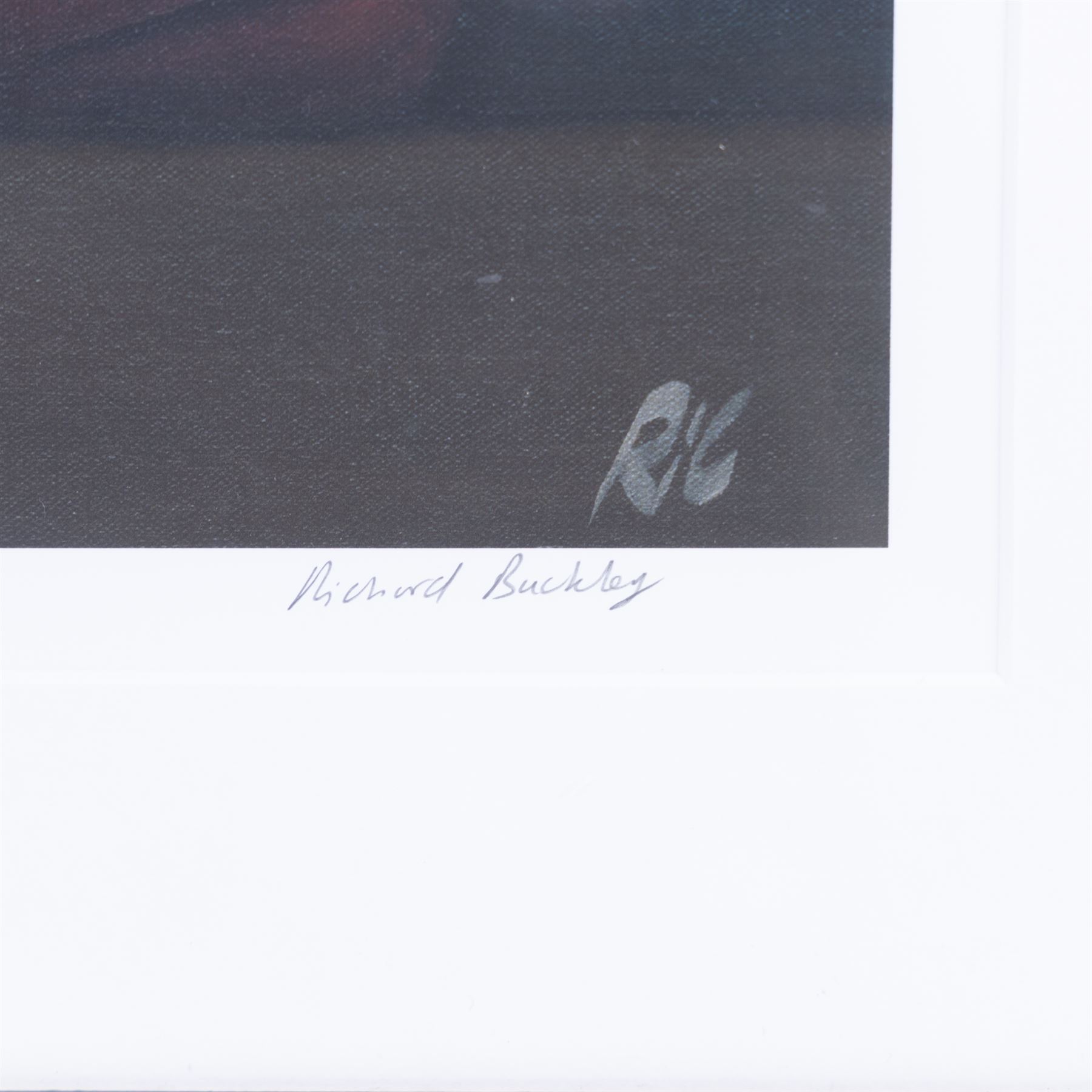 Richard Buckley (British Contemporary): 'Dog Tired', limited edition print signed titled and numbered 32/75 in pencil 28cm x 35cm 