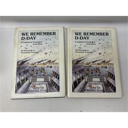 Frank and Joan Shaw: We Remember D-Day. 1994. Nine copies; We Remember Dunkirk. 1990. Two copies; We Remember The Home Guard. 1990. Two copies; We Remember The Battle of Britain. 1990. Two copies; and We Remember The Blitz. 1990. Two copies; all but one with dust jacket (17)