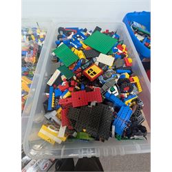 Large collection of loose Lego in four  boxes