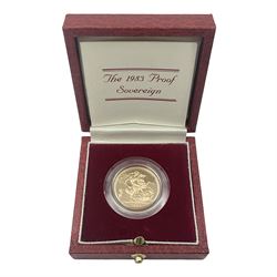 Queen Elizabeth II 1983 gold proof full 