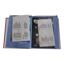 Comprehensive collection of approximately two hundred and twenty Scarborough FC football programmes for the 1999/00, 2000/01, 2001/02 and 2002/03 seasons, all filed within eight dedicated Scarborough FC red Home and Away binders