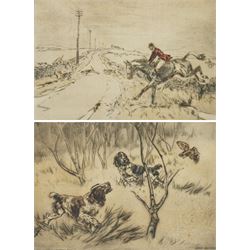 Tom Carr (British 1912-1977): 'Across the Road', limited edition coloured etching signed t...