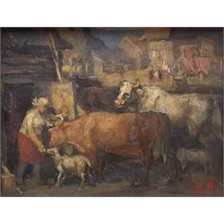 Anatoli Buldakov (Russian 1947-): Farmst