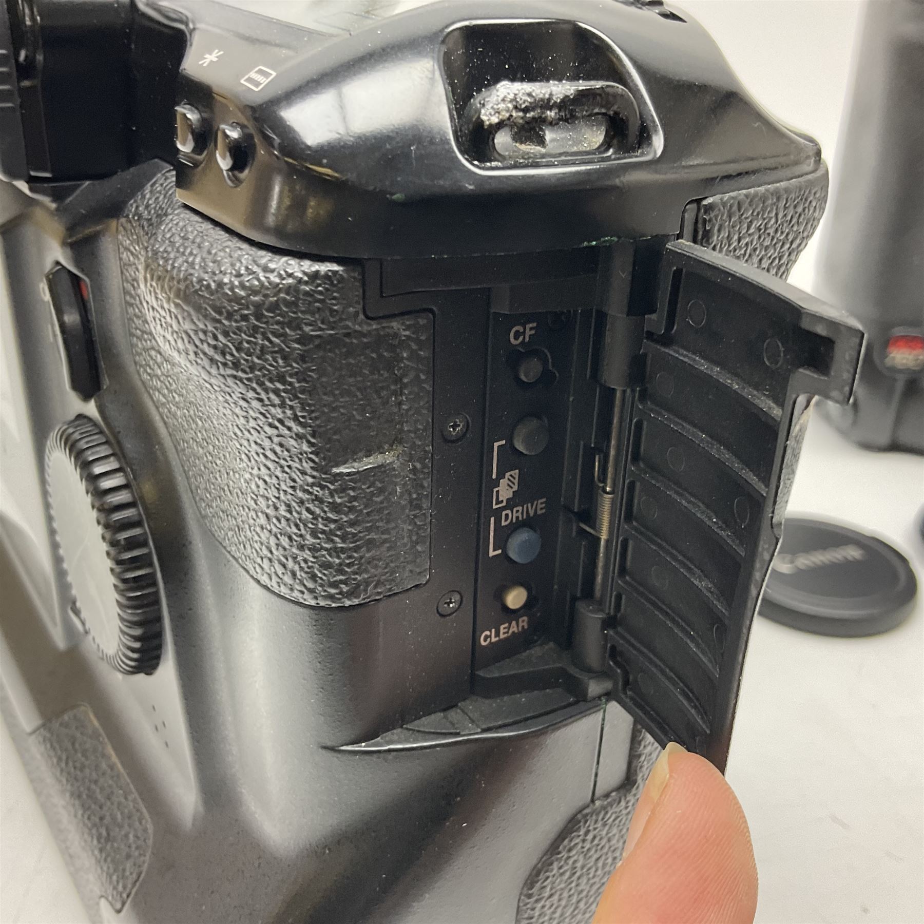 Canon EOS 1n Digital camera body, serial no. 260436, with 'Canon Zoom Lens EF 35-80mm 1:4-5.6 II Canon Inc. 52mm' lens, Kodak Professional DCS 520 digital module, and charger, serial no. K520C03165, together with Nikon F5 camera body with Kodak Professional DCS 760 digital module and charger, serial no. K760C03802