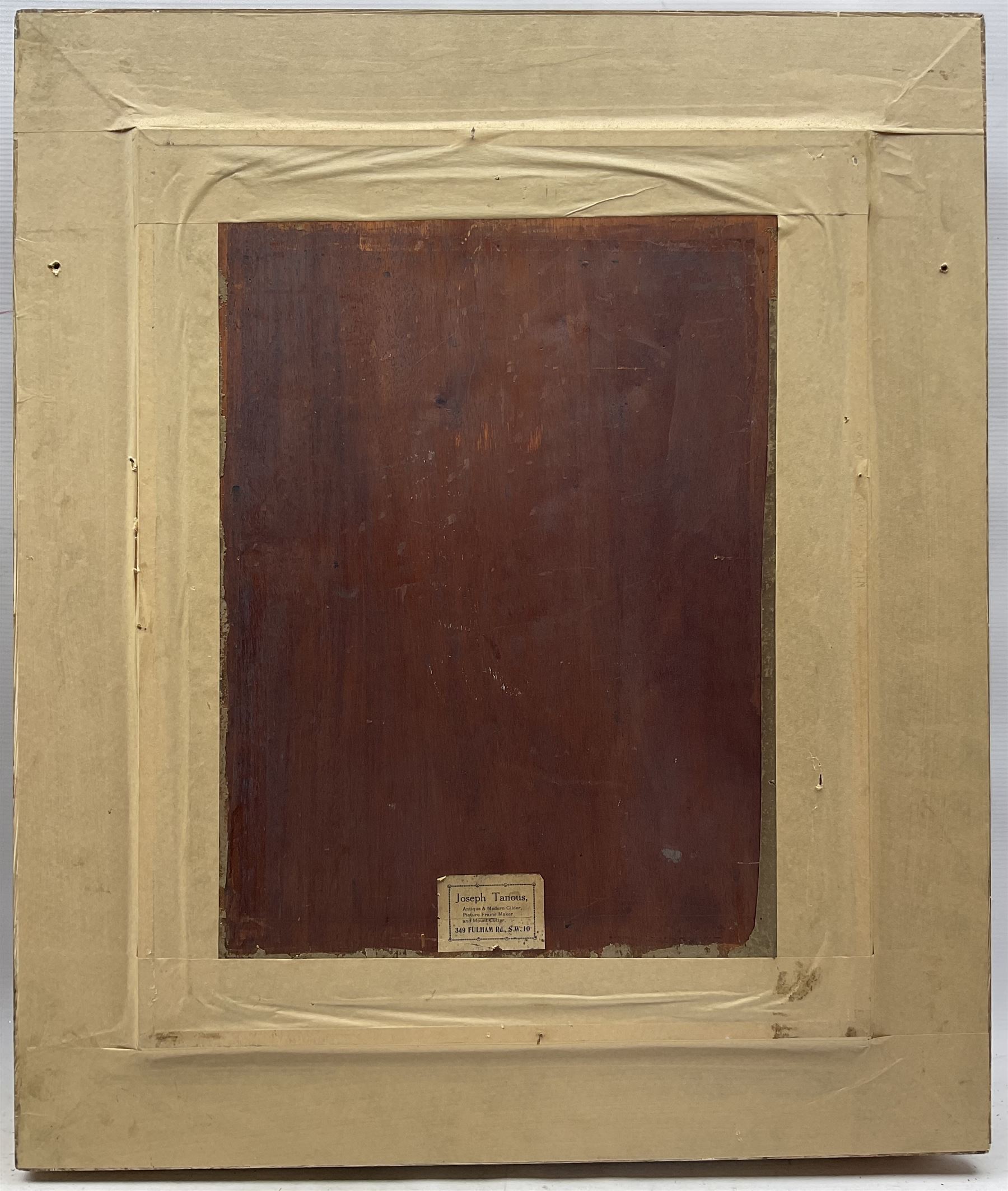 Alexander Jamieson (Scottish 1873-1937): A Summer Farmyard, oil on panel signed and dated 1920, 50cm x 40cm