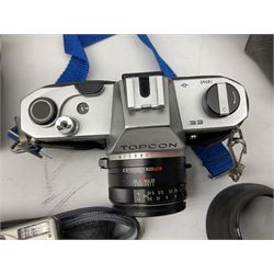 Quantity of cameras and lenses to include Topcon Unirex camera etc with cases