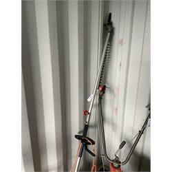 Florabest electric hedge trimmer, Qualcast lawnmower, Qualcast strimmer and Flymo trimmer (4) - THIS LOT IS TO BE COLLECTED BY APPOINTMENT FROM DUGGLEBY STORAGE, GREAT HILL, EASTFIELD, SCARBOROUGH, YO11 3TX