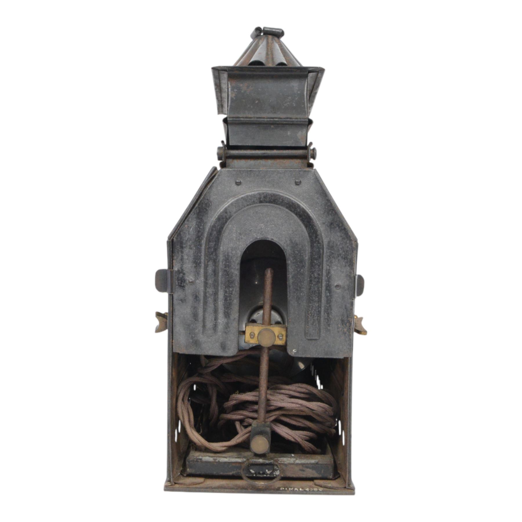 Late 19th century 'The Prestantia' brass and tin plate magic lantern by Riley Bros Ltd Bradford