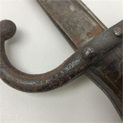 Two 19th century French model 1874 epee bayonets, each with 52cm steel blade, and armoury dates for 1880 and 1881 L64cm overall (2)