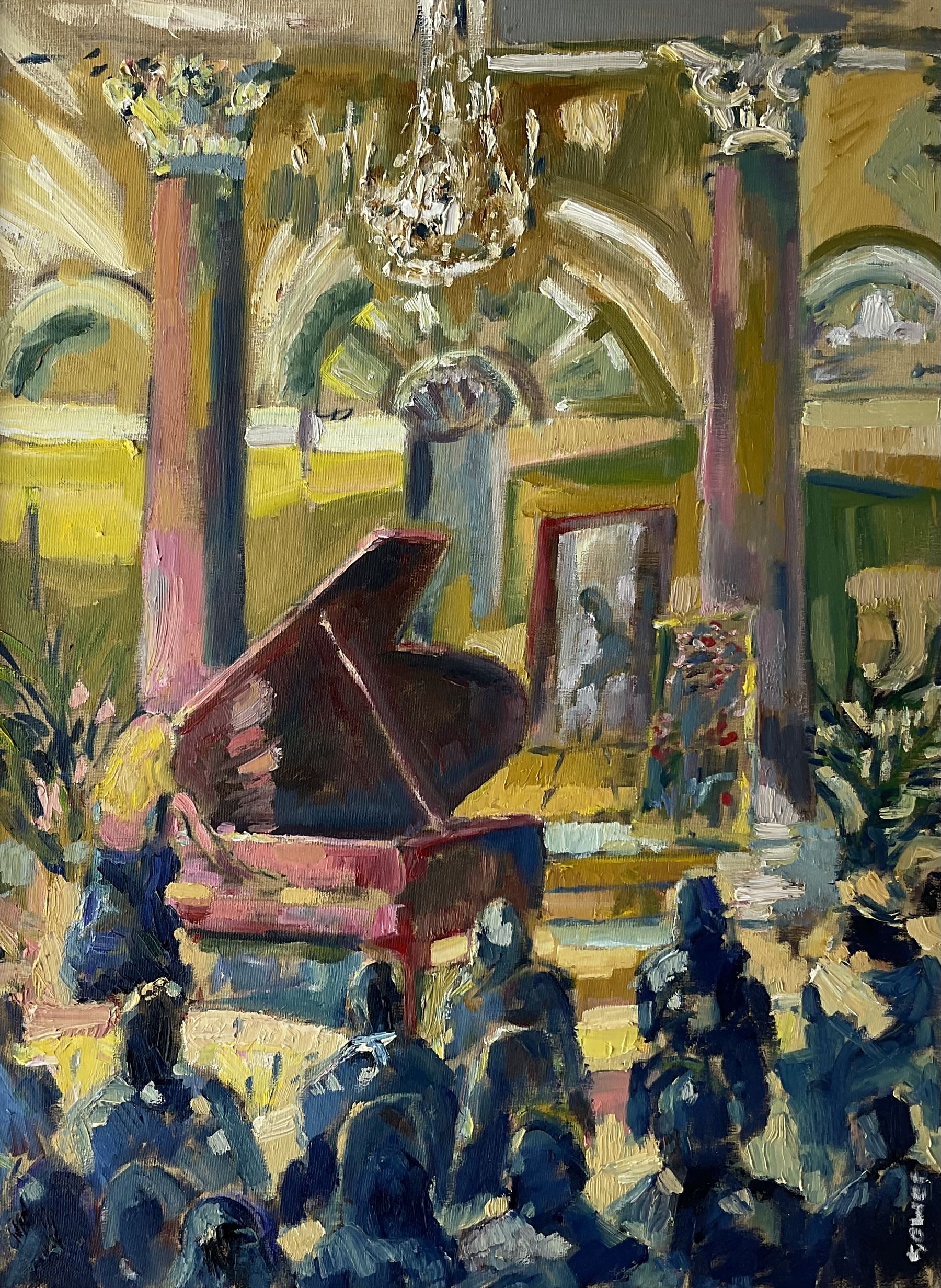 Richard Gower (British 1962-): The Concert Pianist, oil on canvas signed 79cm x 59cm 
Notes: kindly donated by the artist, to be sold in aid of The Prince's Trust.