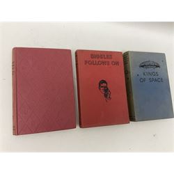 Collection of children's books, annuals and similar, including Enid Blyton; Bible Stories, full set of fourteen, Macmillan and Co 1955, Anthony Buckeridge; Rex Milligan Reporting, first edition Lutterworth Press 1961 and Rex Milligan Raises the Roof, second impression Lutterworth Press, 1956, apt. W.E Johns; Kings of Space, Biggles Follows on, Biggles Learns to Fly, Comrades in Arms, thee copies of My Garden an Intimate Magazine for Garden Lovers etc (29)
