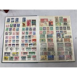 World stamps including Gibraltar, Ghana, Gold Coast, Hong Kong, Malta etc, various Royal Mail PHQ cards etc, housed in sixteen albums/folders, in one box