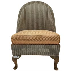 Two 'Sirrom' Lloyd Loom type bedroom chairs